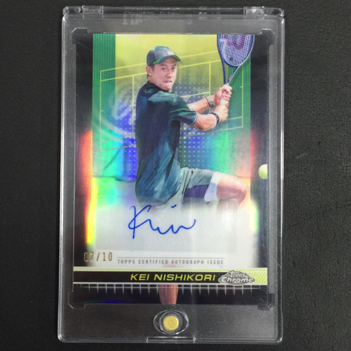 TOPPS CHROME 錦織圭 サインカード